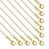 Brass Cable Chain Necklaces NJEW-YW0001-21A-G-1