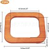 Wooden Bag Handle FIND-WH0063-89A-2