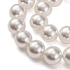 Baking Paint Pearlized Glass Pearl Round Bead Strands X-PEAR-H019-02E-04-4