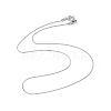 304 Stainless Steel Serpentine Chain Necklace for Men Women NJEW-G076-01A-P-2
