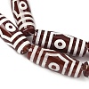 Rice Shape Tibetan Style dZi Beads Strands G-A269-A23-01-4