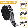 10 Yards Flat Nylon Jacquard Elastic Cord OCOR-HS0001-01B-4