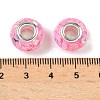Transparent Resin Rondelle European Beads RESI-S023-17-3