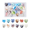 Cheriswelry 24Pcs 12 Colors Handmade Lampwork Beads LAMP-CW0001-03-1