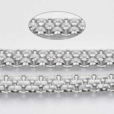 Tarnish Resistant 304 Stainless Steel Mesh Chains STAS-R100-29B-1