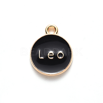 Alloy Enamel Pendants ENAM-S124-01A-08G-1