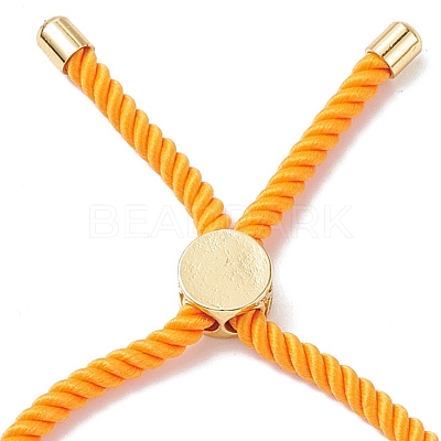 Half Finished Twisted Milan Rope Slider Bracelets FIND-G032-01G-02-1