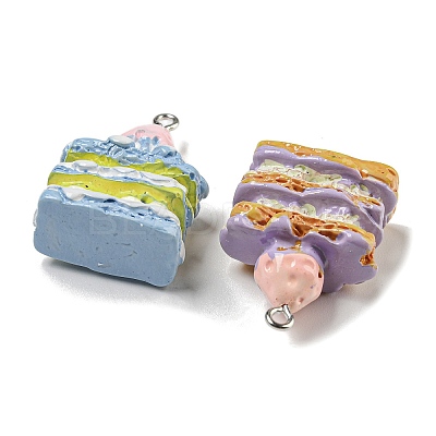 Imitation Food Resin Pendants RESI-E054-01P-1