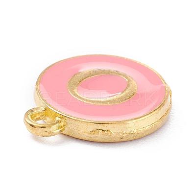 Golden Plated Alloy Enamel Charms X-ENAM-Q437-14O-1