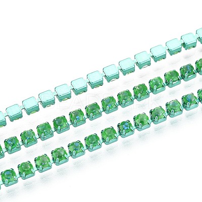 Iron Rhinestone Cup Chains CH-T006-05B-23-1