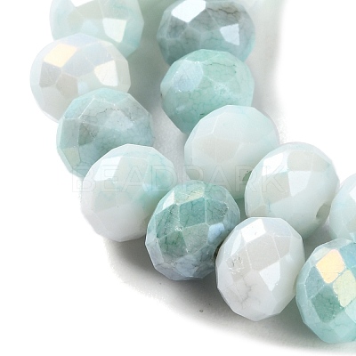 Electroplate Glass Beads Strands LAMP-S068-02J-1