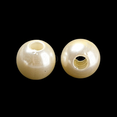 ABS Plastic Imitation Pearl Bead X-KY-C017-18B-1