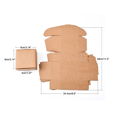 Kraft Paper Gift Box X-CON-K003-02A-01-1