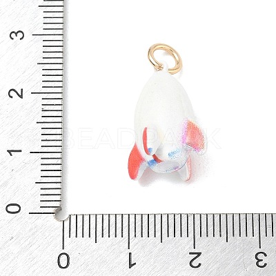 Animal Theme Brass Enamel Pendants KK-CBAE20A-02F-G-1