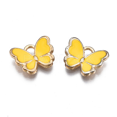 Alloy Enamel Charms X-ENAM-S121-070L-1