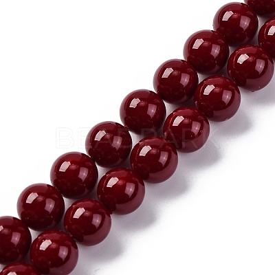 Baking Paint Glass Beads GLAA-Z010-01E-1