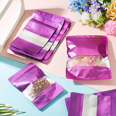 18Pcs 3 Styles PE Resealable Bags with Window OPP-TAD0001-01E-1