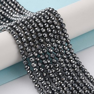Terahertz Stone Beads Strands G-G048-A01-01-1