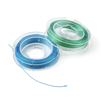 10 Rolls 3-Ply Metallic Polyester Threads MCOR-YW0001-03D-1