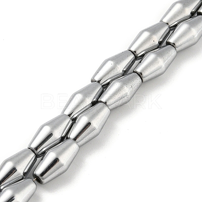 Electroplated Synthetic Magnetic Hematite Beads Strands G-Z032-B01-02E-1
