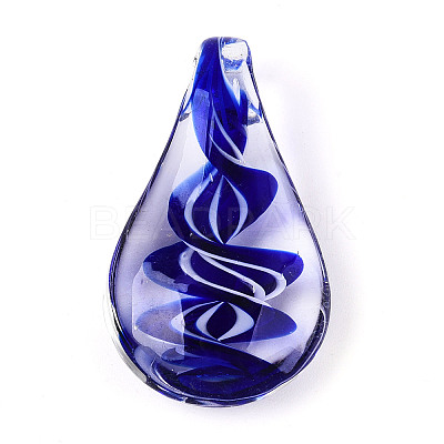 Handmade Lampwork Pendants LAMP-N034-03B-1