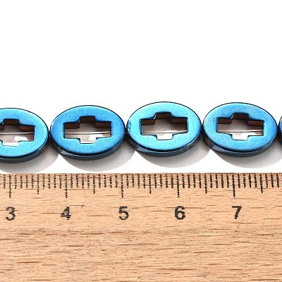 Electroplated Synthetic Non-magnetic Hematite Beads Strands G-L613-Z01-03A-1
