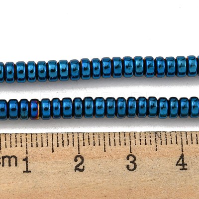 Electroplated Synthetic Non-magnetic Hematite Beads Strands G-K361-A03-02-1