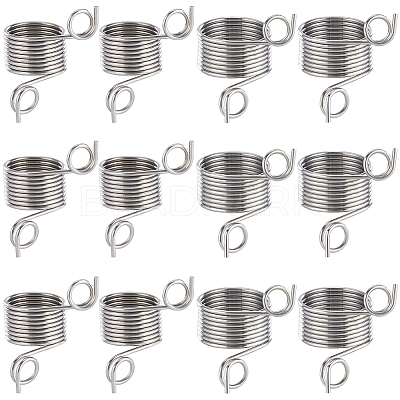 16Pcs 2 Style Steel Wire Knitting Thimbles FIND-SC0007-71-1
