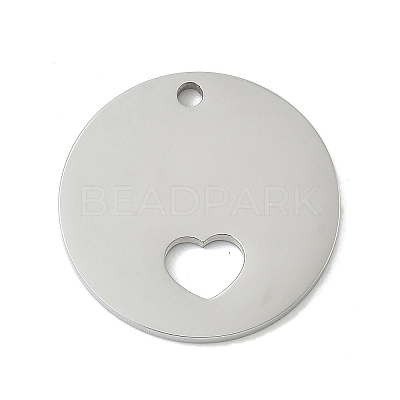304 Stainless Steel Pendants STAS-D365-06P-1