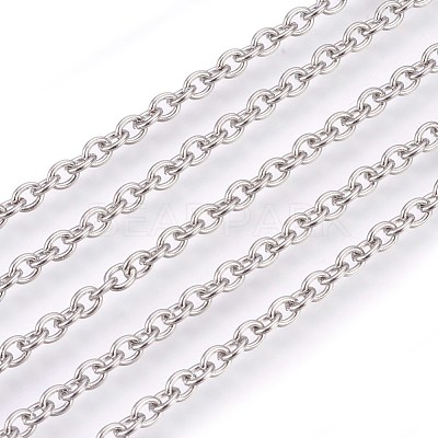Tarnish Resistant 304 Stainless Steel Cable Chains CHS-L017-09D-1
