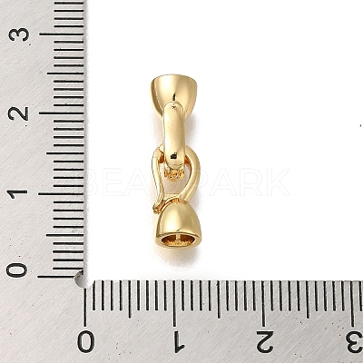 Brass Fold Over Clasps KK-H480-14G-1