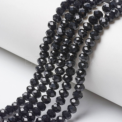 Opaque Solid Color Imitation Jade Glass Beads Strands EGLA-A044-P2mm-D18-1