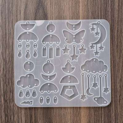 Earrings Pendants DIY Silicone Mold DIY-Q033-07A-1