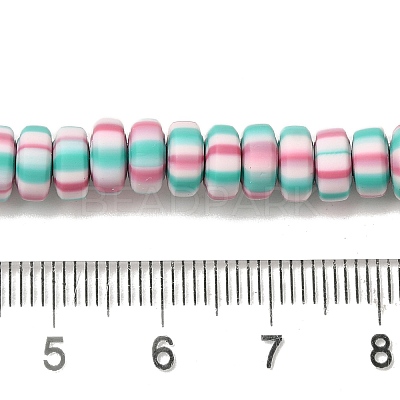 Polymer Clay Beads Strands CLAY-H006-02C-1