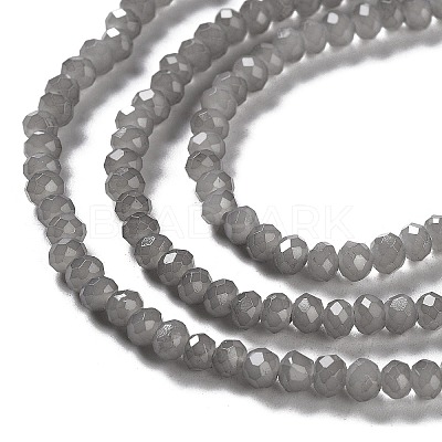 Baking Paint Imitation Jade Glass Bead Strands DGLA-A034-J4MM-A43-1
