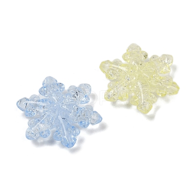 Transparent Crackle Acrylic Beads X-OACR-B031-05-1