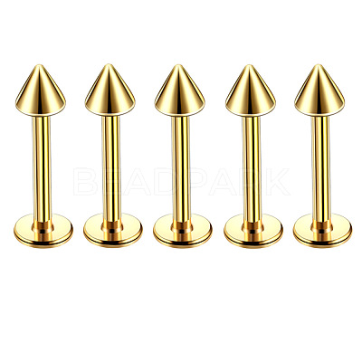 304 Stainless Steel Cone Internally Threaded Labrets for Women Men WG9B6EB-11-1