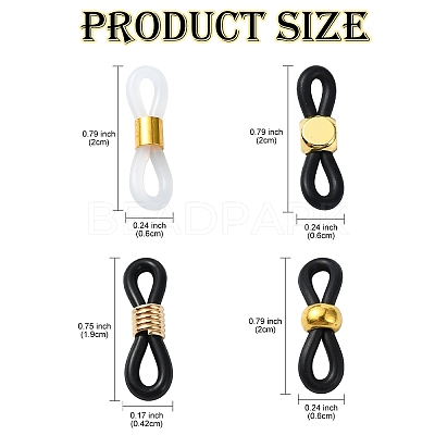 60Pcs 12 Styles Eyeglass Holders KK-YW0002-37-1