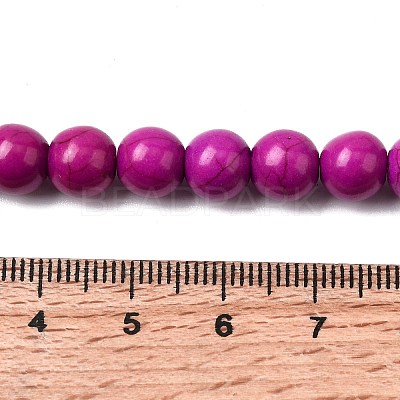 Synthetic Turquoise Beads Strands TURQ-G106-8mm-02O-1