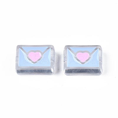 Transparent Acrylic Beads X-ACRC-S039-11-1
