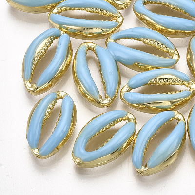 Alloy Enamel Beads PALLOY-T065-25B-1