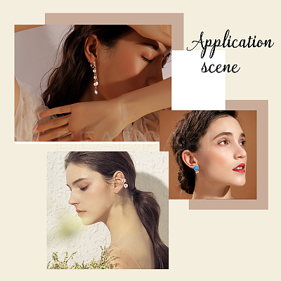Brass Clip-on Earring Findings KK-AR0002-06G-1