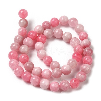 Natural Dyed White Jade Beads Strands G-M402-C03-07-1