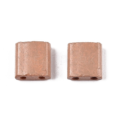 2-Hole Baking Paint Glass Seed Beads SEED-S023-17C-20-1