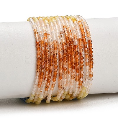Gradient Color Natural Agate Beads Strands GG-CBA4399-A04-01A-1