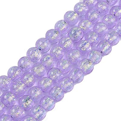 Handmade Foil Lampwork Beads Strands FOIL-K003-06A-01-1