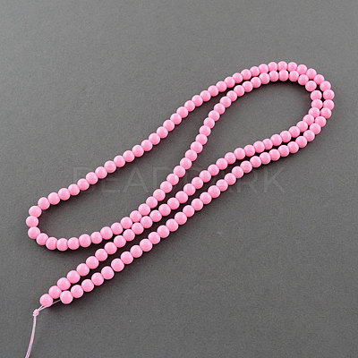 Painted Glass Bead Strands DGLA-S071-10mm-37-1