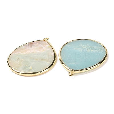 Natural Amazonite Pendants G-E526-01B-1