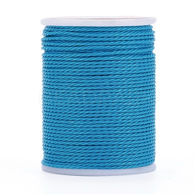 Round Waxed Polyester Cord YC-G006-01-1.0mm-14-1