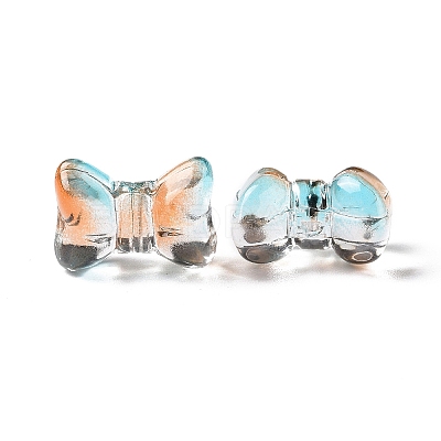 Transparent Spray Painted Glass Beads LS-GLAA-I050-11C-1